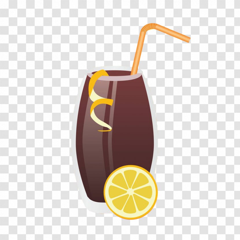 Juice Fizzy Drinks Lemon Cola - Hand-painted Transparent PNG