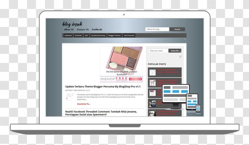 Responsive Web Design E-commerce - Multimedia Transparent PNG