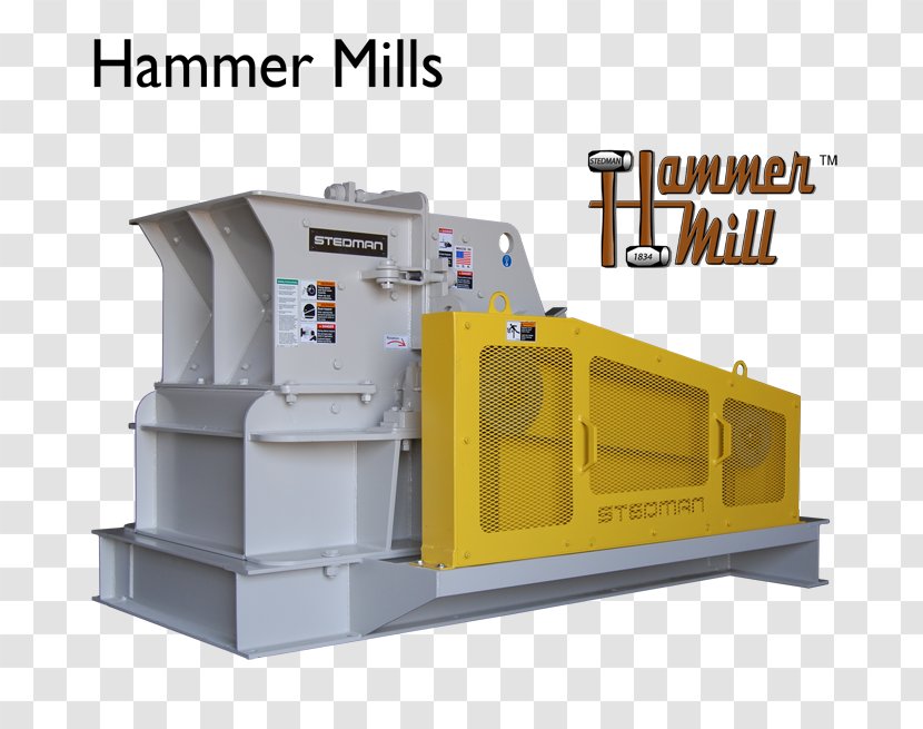 Machine Hammermill Crusher - Mill - Hammer Transparent PNG