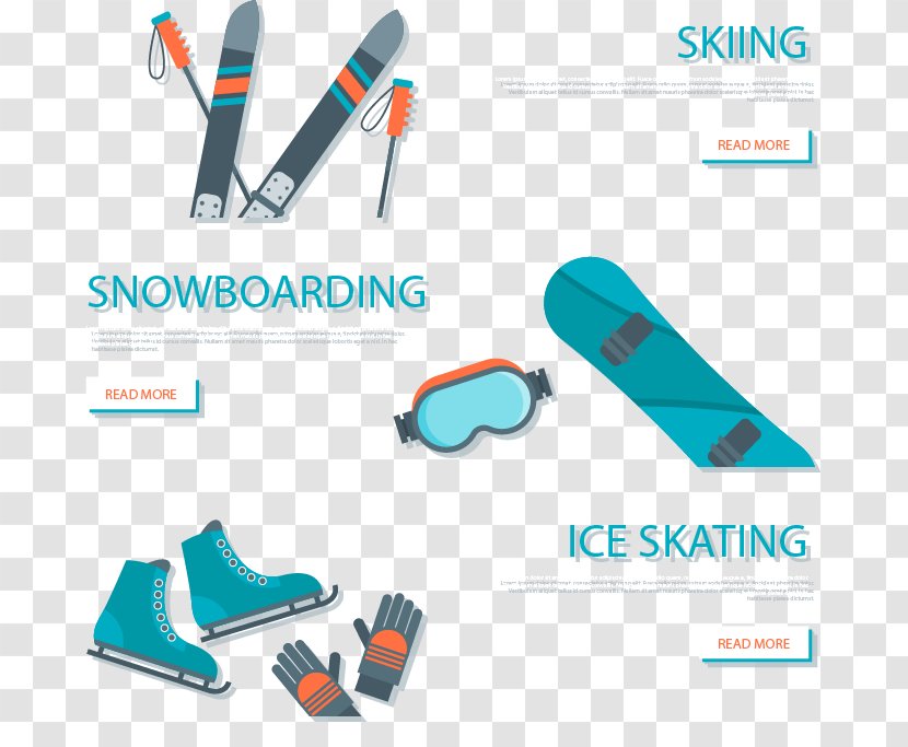 Winter Sport Banner Ski - Three Sports Banners Transparent PNG
