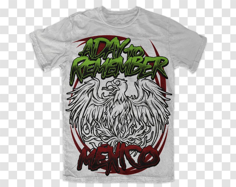 T-shirt A Day To Remember Sleeve Mexico - Top Transparent PNG