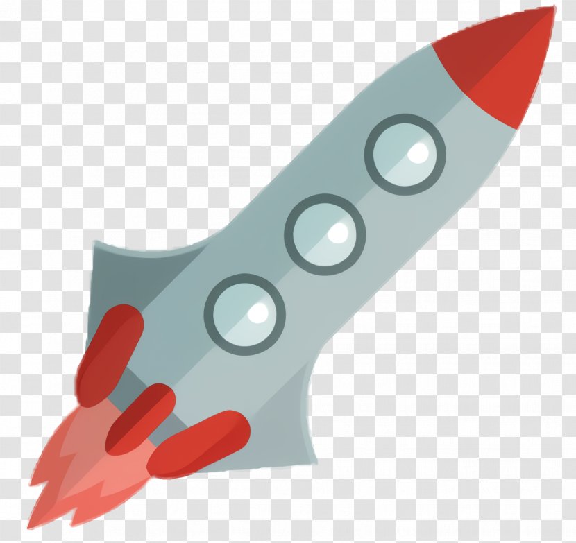 Cartoon Rocket - Cutting Tool Red Transparent PNG