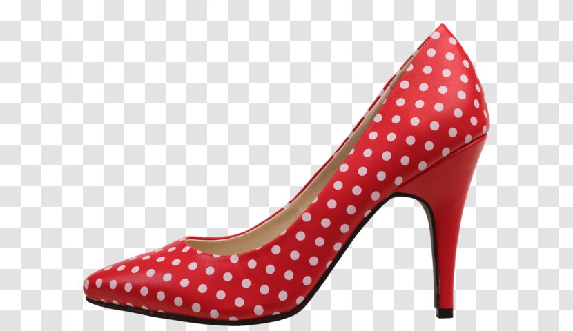 High-heeled Shoe T.U.K. Court Clothing - Brothel Creeper - Polka Dot High Heel Transparent PNG