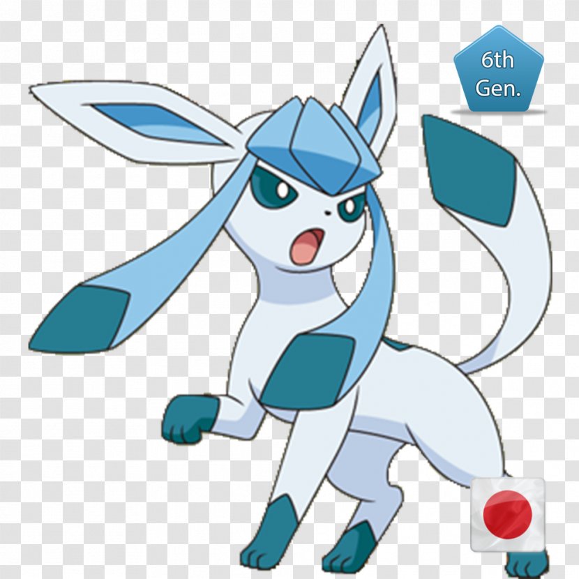 Pokémon X And Y GO Glaceon Eevee - Cartoon - Blue Pink Pokemon Transparent PNG