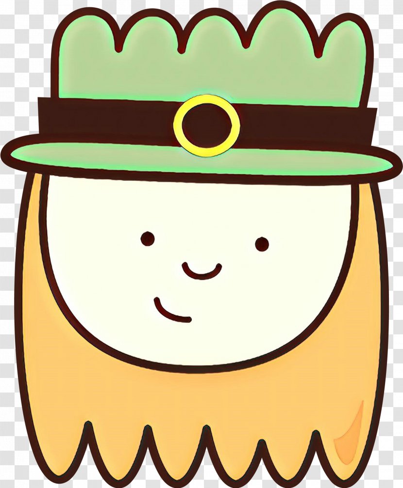 Green Facial Expression Clip Art Smile Cartoon - Headgear Costume Hat Transparent PNG