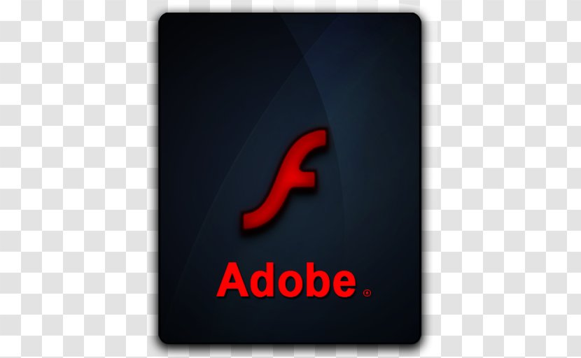Dock Adobe Flash Player - Text Transparent PNG