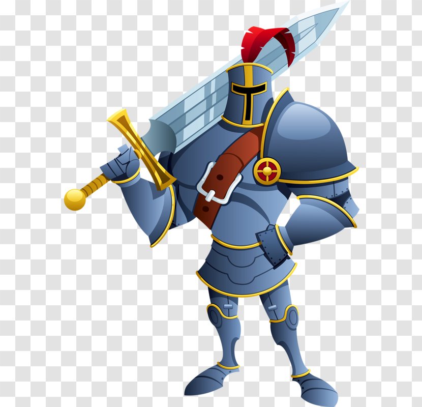 Knight Cartoon Royalty-free Illustration - Art - Hand-painted Warrior Transparent PNG