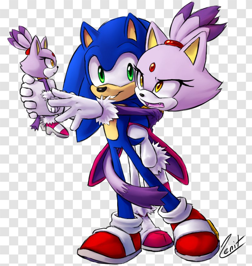 Sonic The Hedgehog Shadow Rush Amy Rose Blaze Cat - Cartoon Transparent PNG