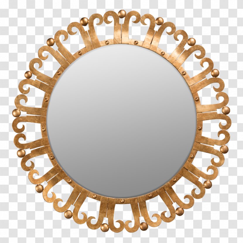 Mirror Gold Glass Wall Magic Painting - Oval - Decorate Round And Transparent PNG