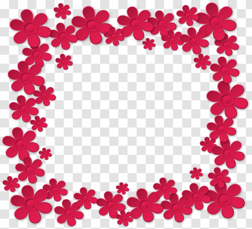 Flower Floral Design Petal Pattern - Text Box Frame Transparent PNG