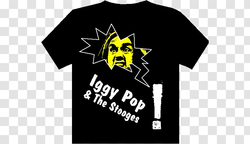 T-shirt Logo Black M Character Font - Iggy Pop Transparent PNG