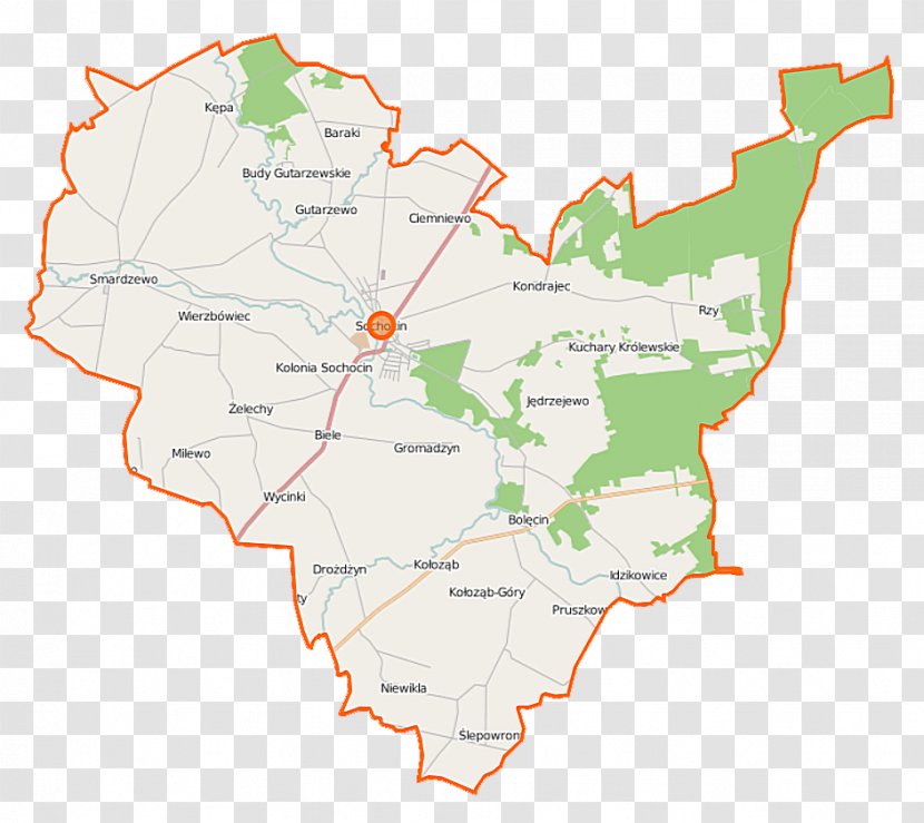 Bolęcin, Płońsk County Rzy Gmina Smardzewo, Milewo, - Tree - Map Transparent PNG
