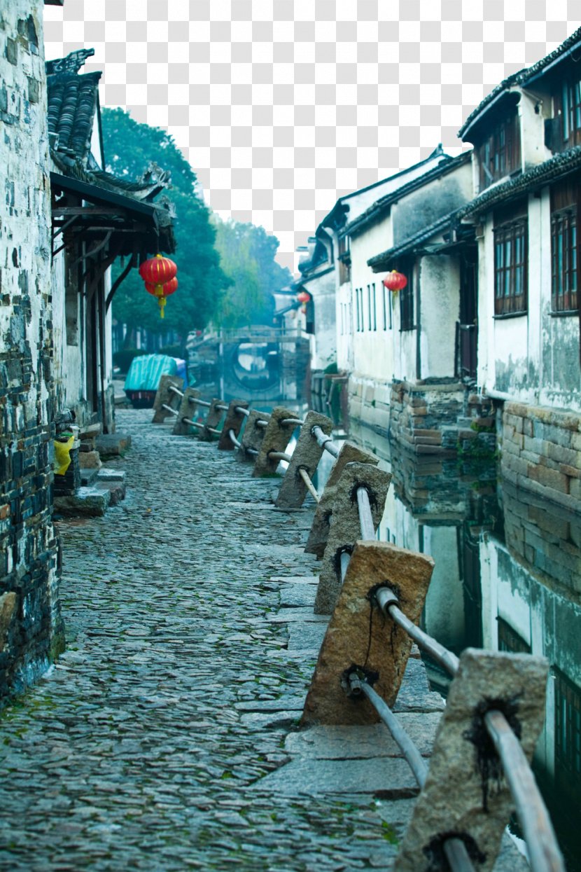 Zhouzhuang Shanghai Wuzhen Hongcun Jiangnan - Alley - Road Town Transparent PNG