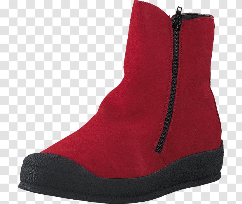 Snow Boot Suede Shoe Red - Walking Transparent PNG