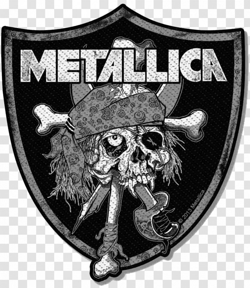 Metallica T-shirt Oakland Raiders Skull Heavy Metal - Silhouette Transparent PNG