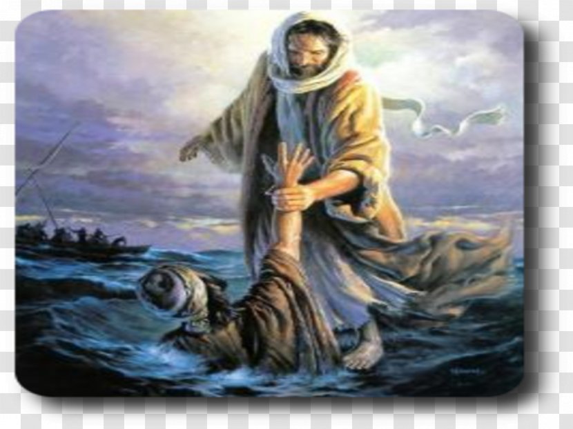 Jesus Walking On Water World Religion Love - Die Transparent PNG