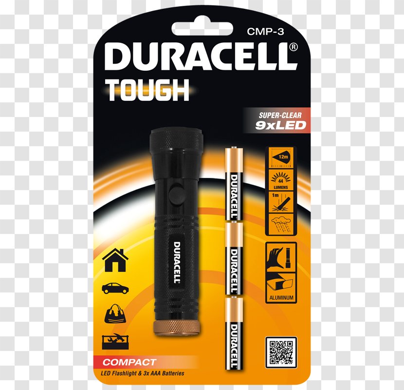 Duracell Flashlight Battery Charger Electric Light-emitting Diode Transparent PNG