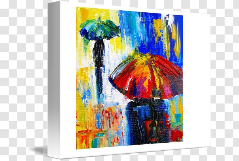 Modern Art Painting Acrylic Paint Canvas Gallery Wrap - Architecture Transparent PNG