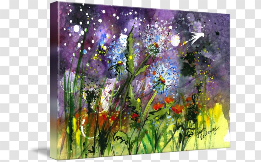 Floral Design Acrylic Paint English Lavender Watercolor Painting Still Life - Purple Transparent PNG