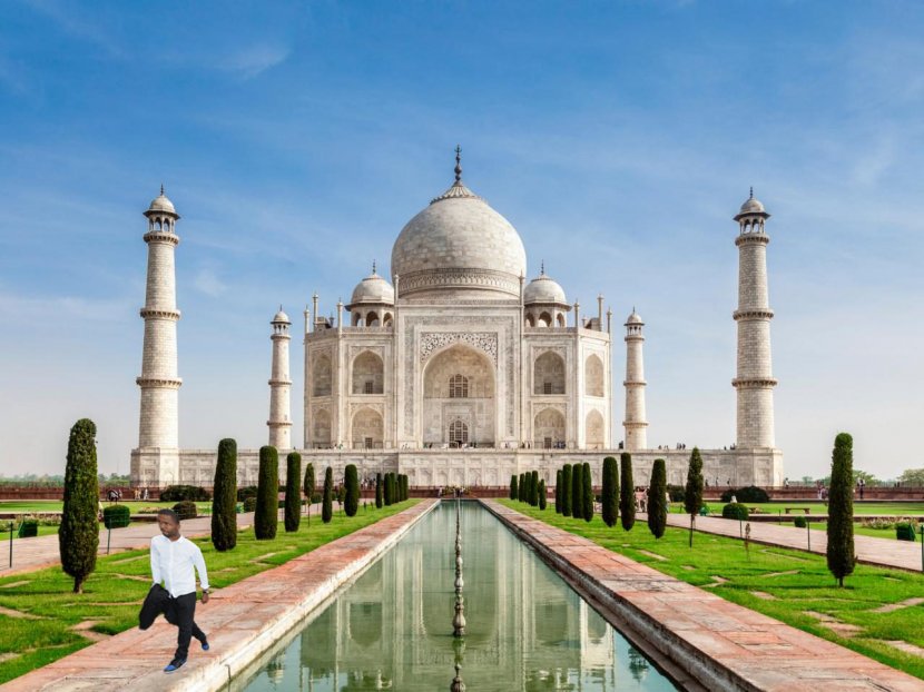 Taj Mahal City Palace Yamuna New7Wonders Of The World Monument - India Transparent PNG