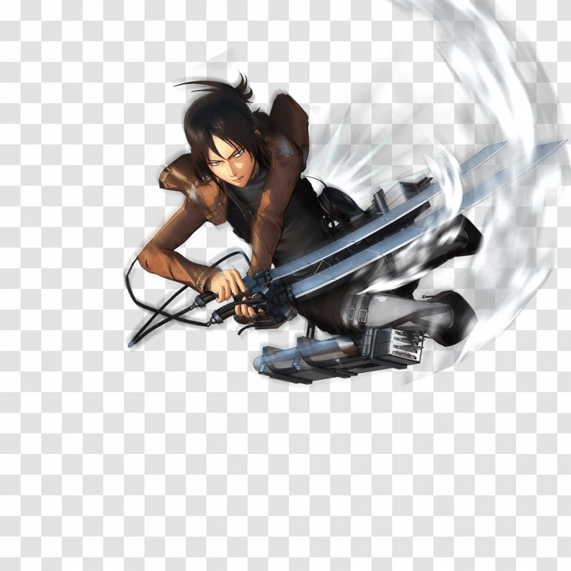 A.O.T.: Wings Of Freedom Eren Yeager Mikasa Ackerman Attack On Titan 2 - Cartoon Transparent PNG