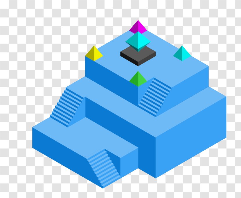 Monument Valley Isometric Projection Android Drawing - Orthographic - Design Transparent PNG