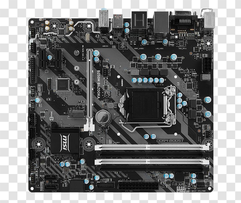 LGA 1151 MicroATX Motherboard Land Grid Array - Computer Cooling - Bazooka Transparent PNG