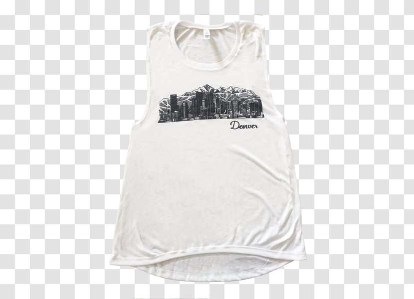 T-shirt Sleeveless Shirt - Tshirt - Denver Skyline Transparent PNG