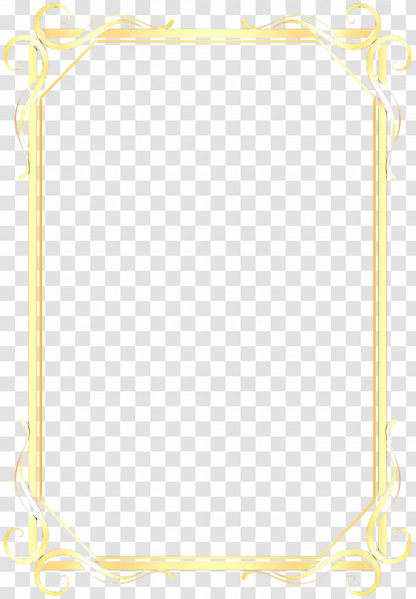 Paper Background Frame - Yellow - Rectangle Picture Transparent PNG