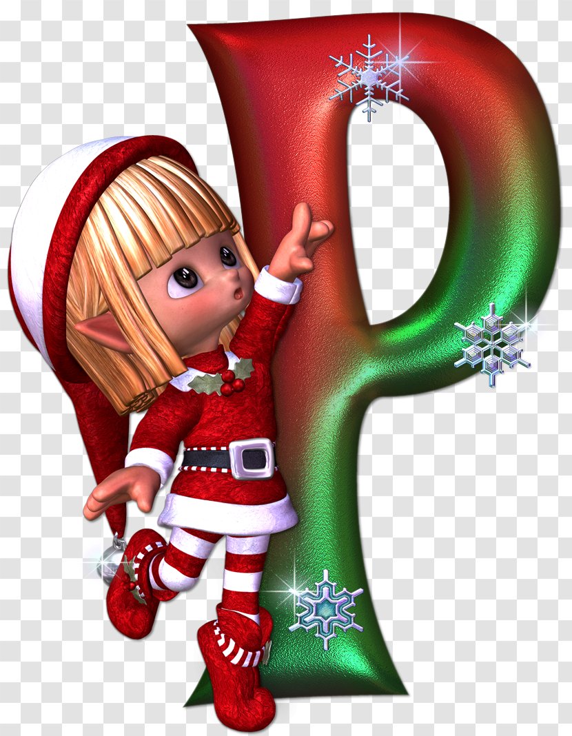 Letter Alphabet Christmas Idea - K - P Transparent PNG