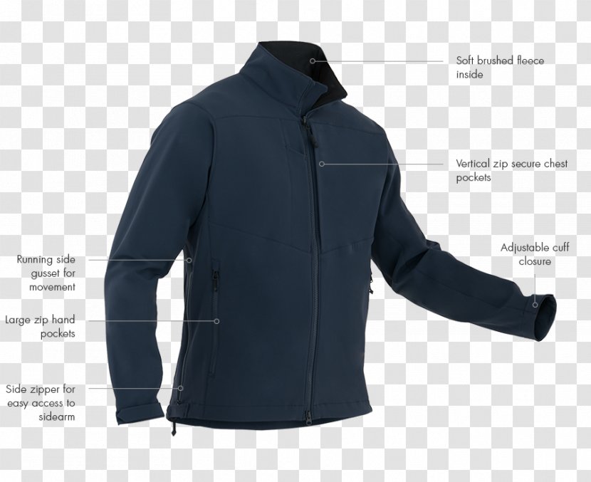 Polar Fleece Jacket Sleeve Softshell Clothing - Button Transparent PNG
