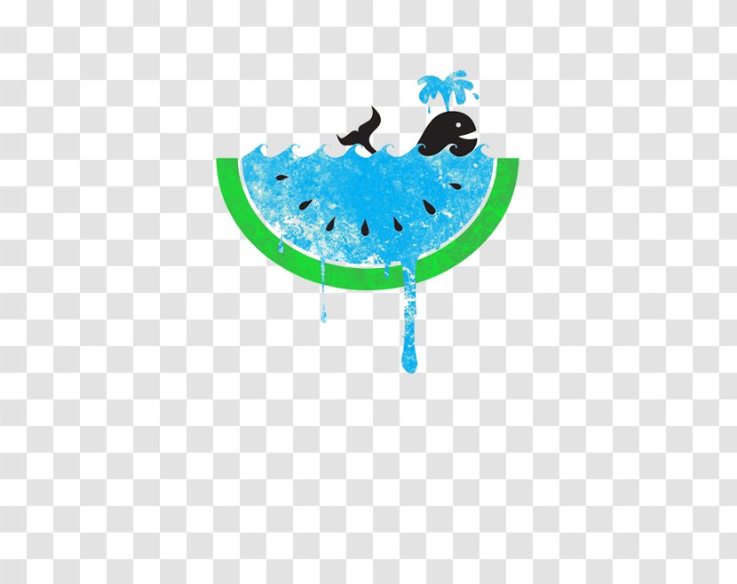 Drawing Watermelon Watercolor Painting Summer Illustration - Black Whale Transparent PNG