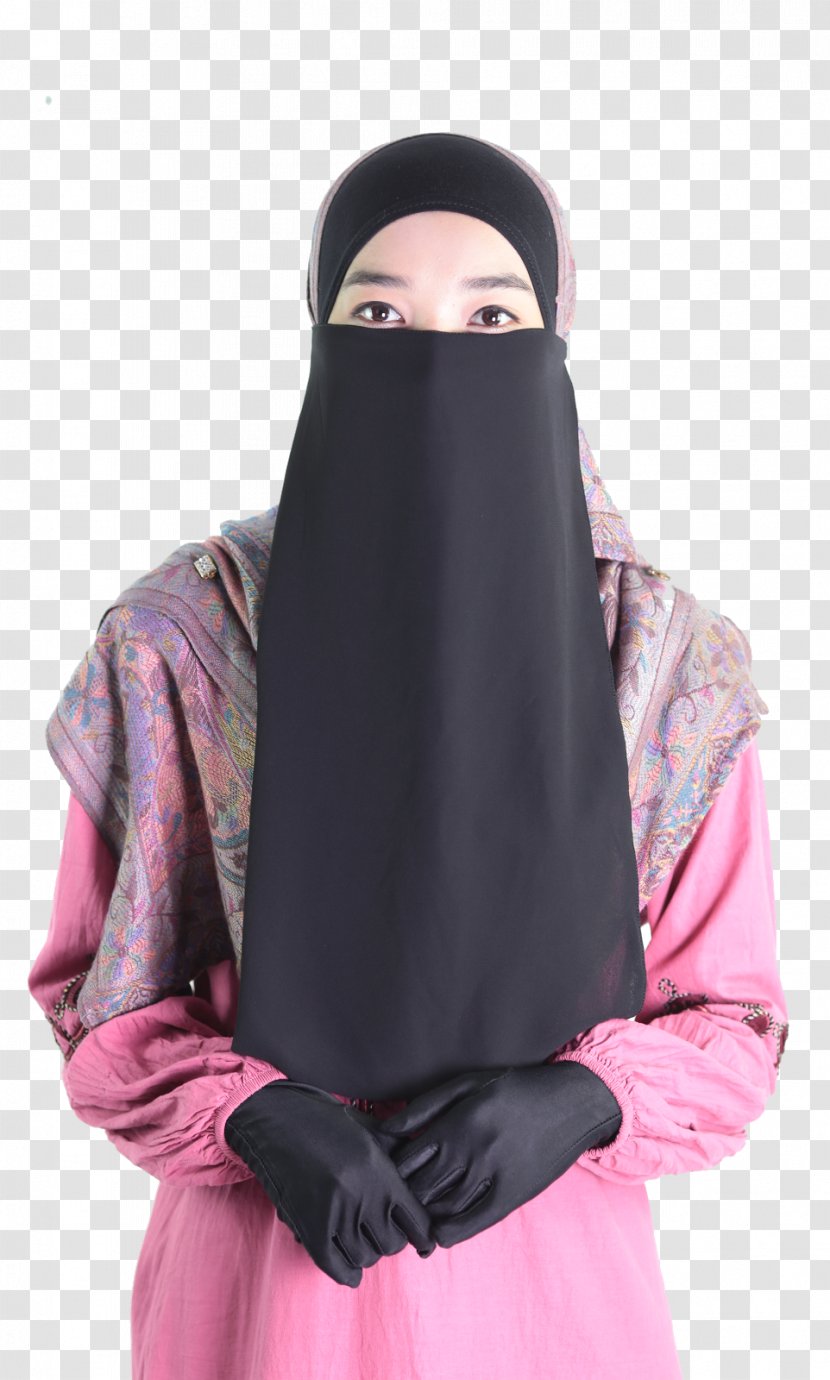 Purdah Hijab Burqa Chiffon Product - Niqab Burka Transparent PNG