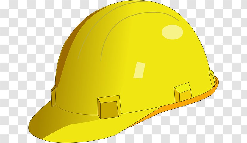 Hard Hat Yellow Helmet - Painted Transparent PNG