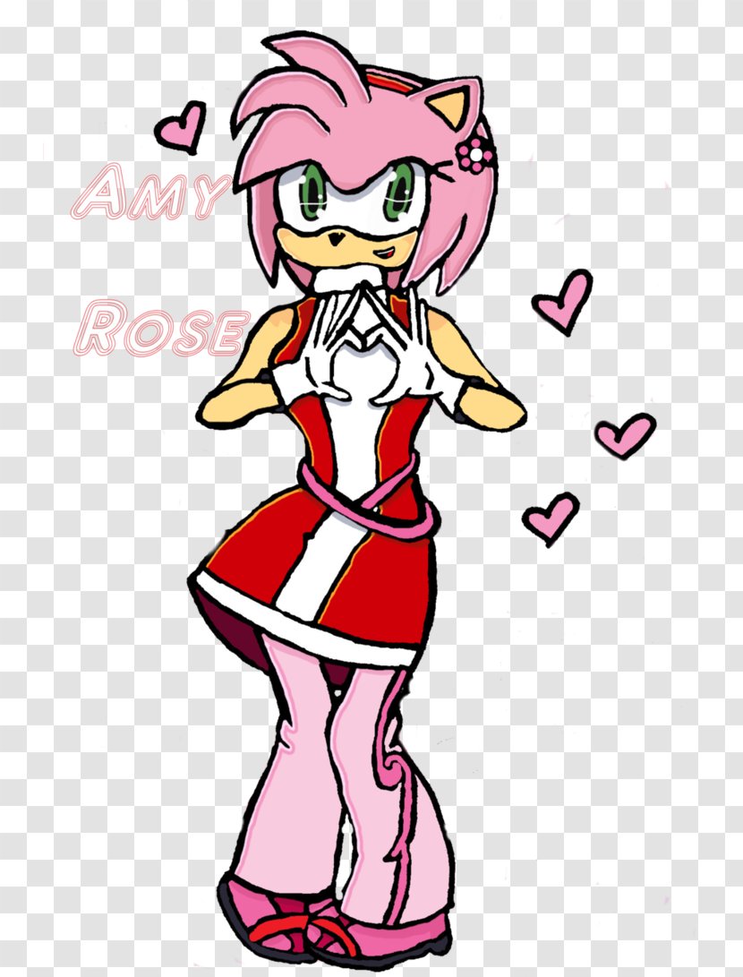 Clothing Accessories Line Art Cartoon Clip - Heart - Amy Rose Transparent PNG