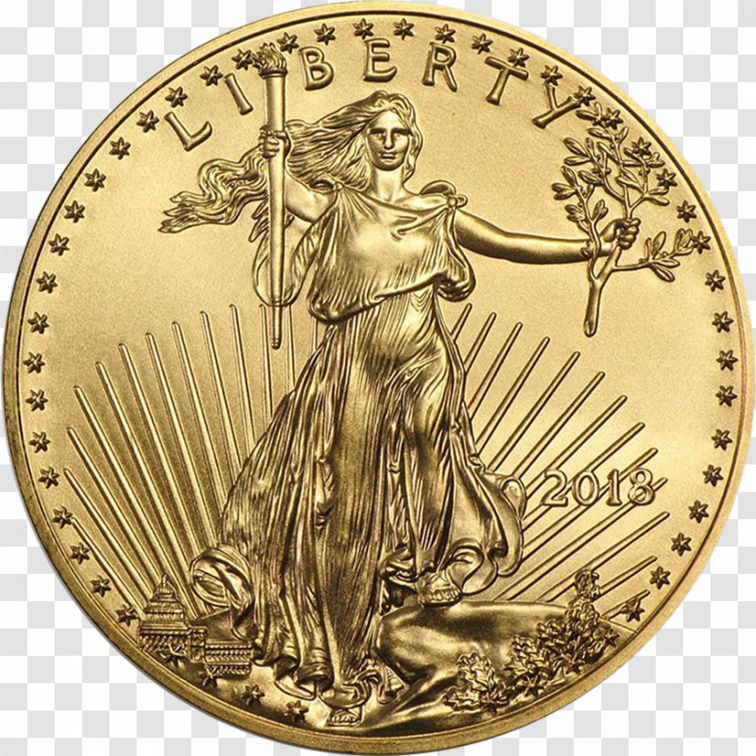 American Gold Eagle Bullion Coin - Lakshmi Transparent PNG