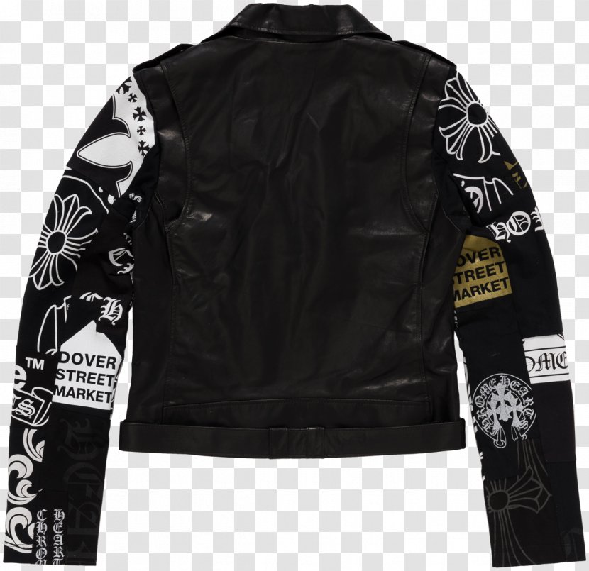 Leather Jacket Dover Street Market Ginza Chrome Hearts - Windbreaker Transparent PNG