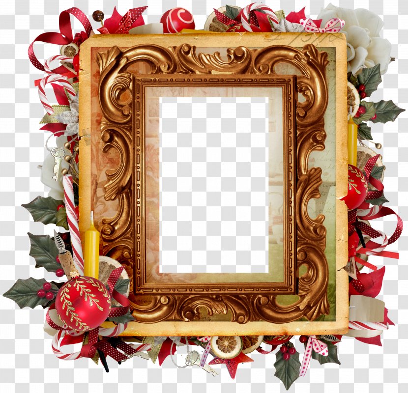 Picture Frames Christmas Decoration Photography - Wooden Frame Transparent PNG