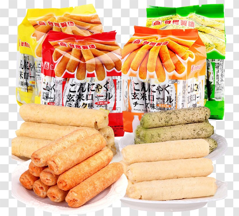 Taiwan Rice Cake Dim Sum Brown Fried - Snack - Snow Meter Roll Transparent PNG