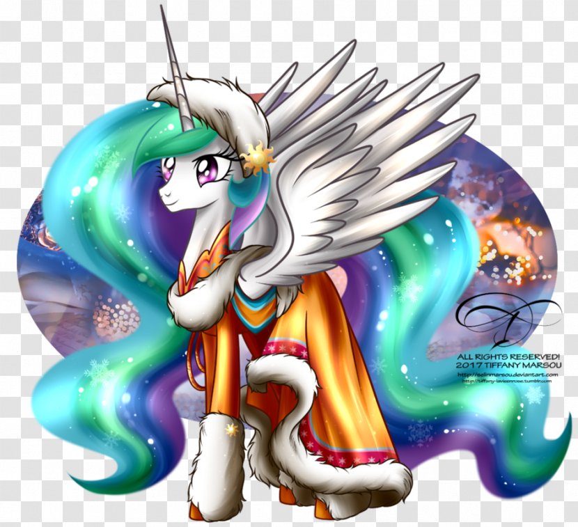Princess Celestia Pony Horse Fan Art - Christmas Ornament Transparent PNG