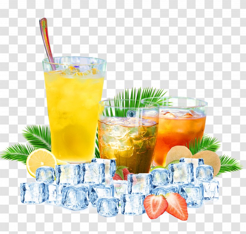 Smoothie Orange Drink Snow Cone - Fizzy Drinks - Iced Beverage Picture Material Transparent PNG