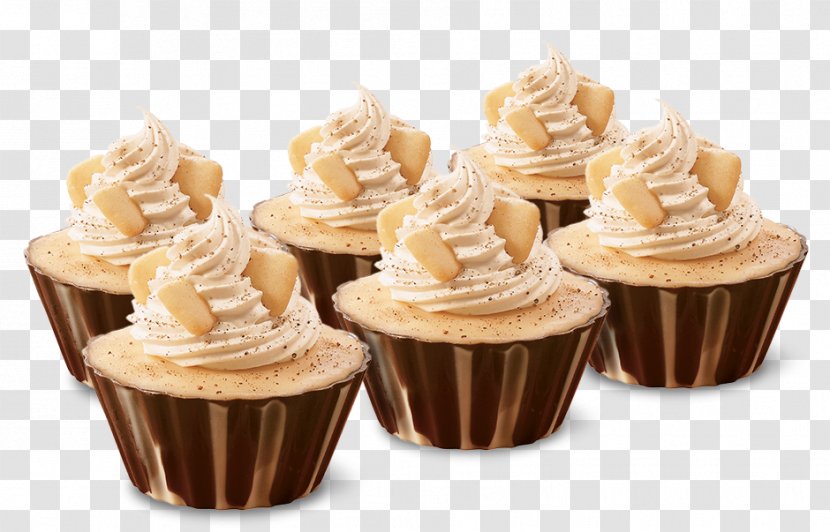 Cupcake Muffin Praline Buttercream Flavor - Cake - Chocolate Transparent PNG