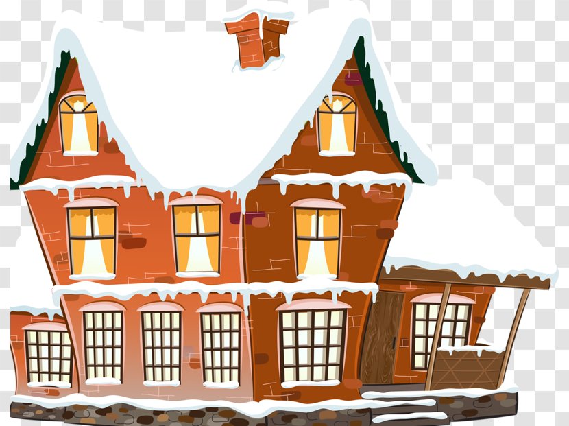 House Single-family Detached Home Log Cabin - Gingerbread Transparent PNG