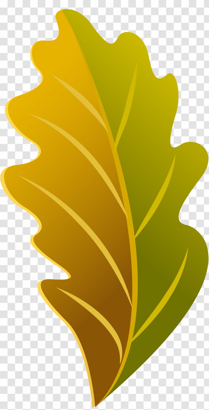 Plant Leaf Flower Font - Yellow - Banana Transparent PNG