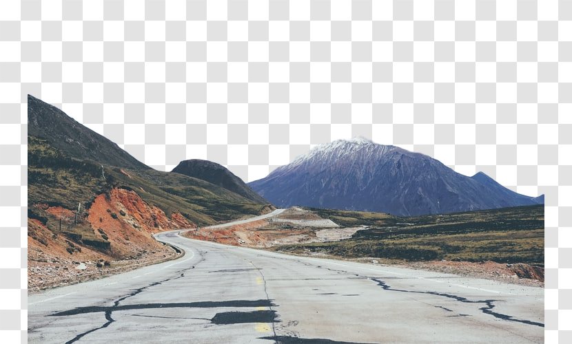 Mountainous Landforms Mountain Highland Road Pass - Fell Asphalt Transparent PNG