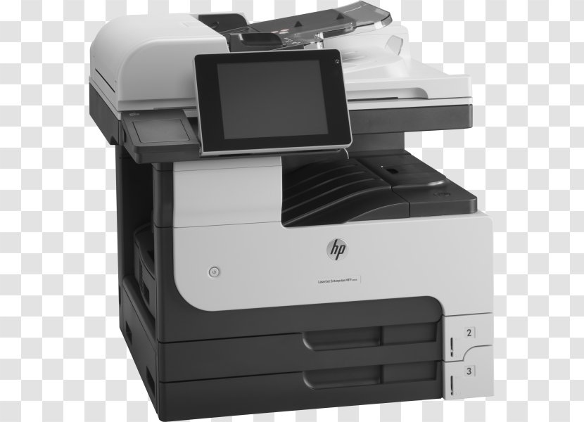 Hewlett-Packard Multi-function Printer HP LaserJet Enterprise M725 - Printing Transparent PNG