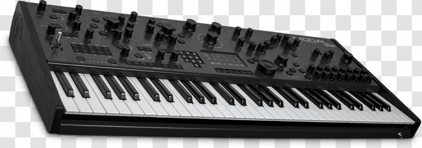 Digital Piano Polivoks Oberheim OB-Xa Electric Musical Keyboard - Black And White - Analog Synthesizer Transparent PNG