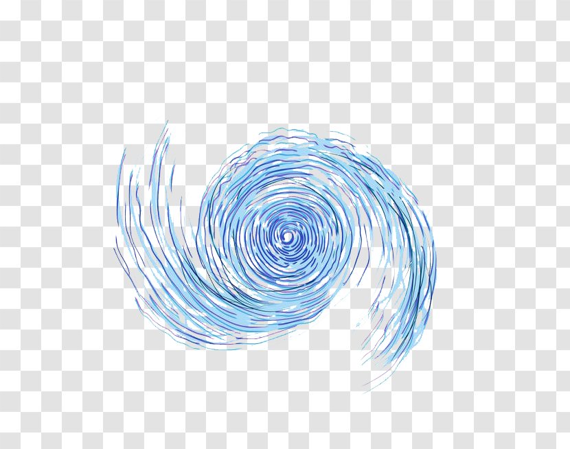 Vortex Storm - Blue Whirlpool Transparent PNG