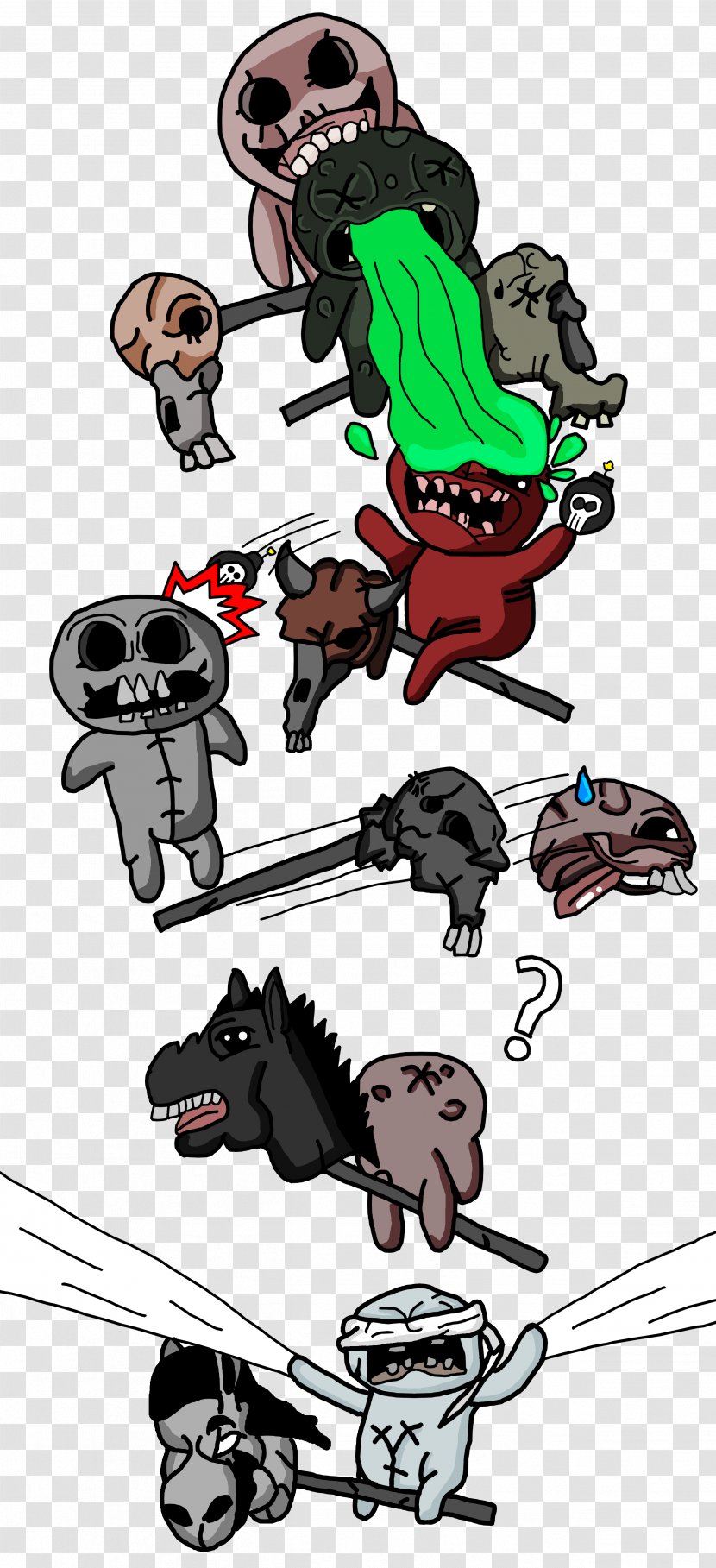 The Binding Of Isaac Book Shadows Four Horsemen Apocalypse Video Game - Mythical Creature - Headless Transparent PNG