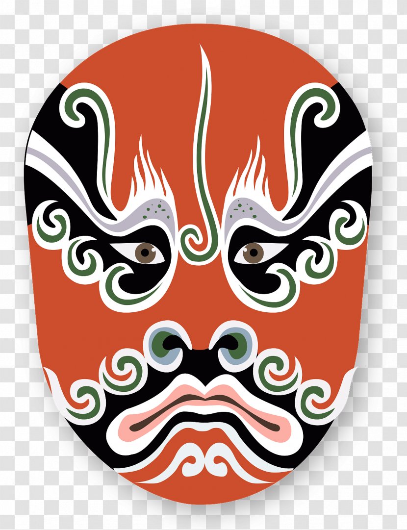 Beijing Peking Opera Mask Chinese - Pert Transparent PNG